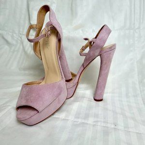 Curve The Haters Platform Heel Nasty Gal Lilac, baby pink